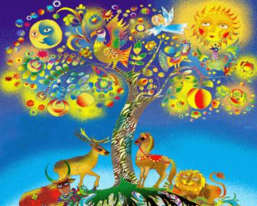 Pasaules koks, dzīvības koks - slāvu mitoloģijā pasaules ass, pasaules centrs un Visuma iemiesojums kopumā