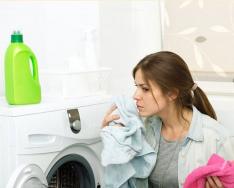 How to remove unpleasant odor from laundry